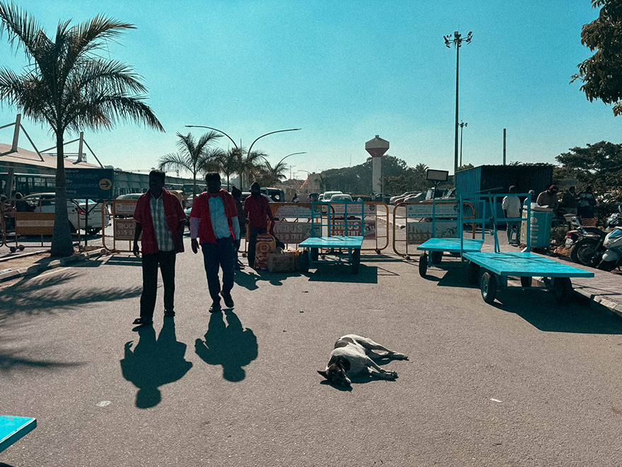 Outside Bangalore's SMVB Terminus